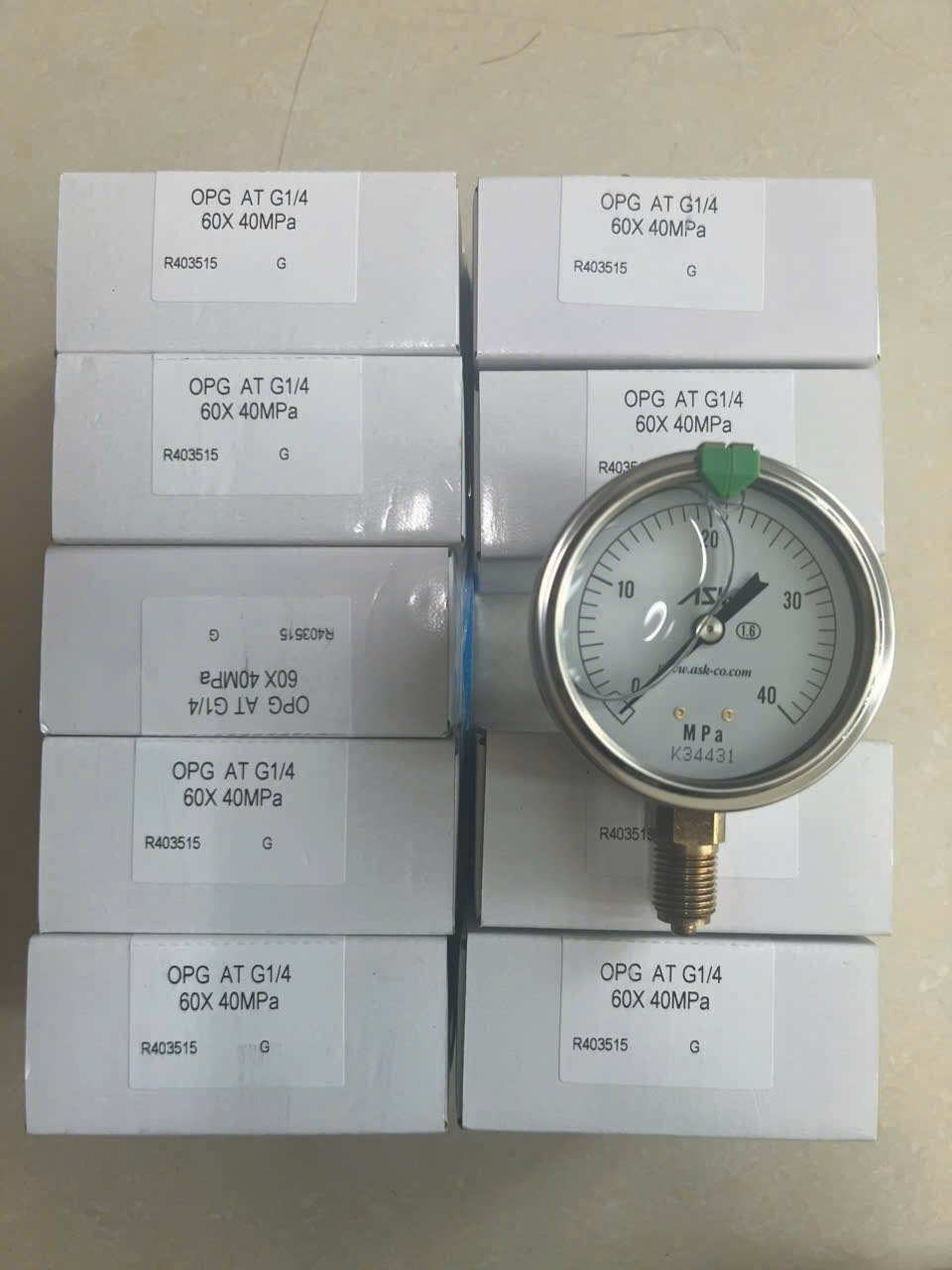 Đồng hồ đo áp có dầu ASK dòng OPG