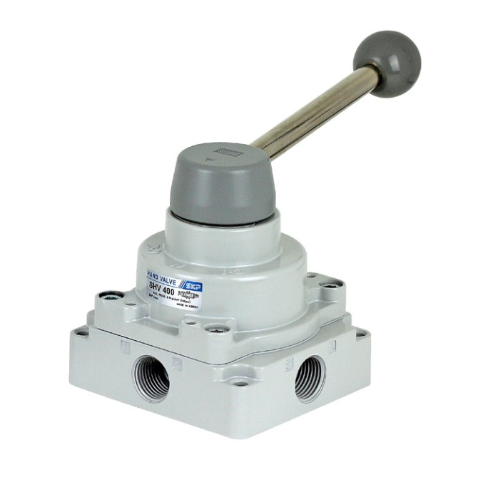 Van Gạt Tay Khí Nén SKP SHV300-03 (Van Khí Nén 4/3, Ren 17mm) chính hãng