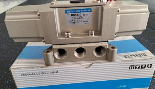 Van Điện Từ 5/2 2 Đầu Coil KCC KS4230 Ren 1/2